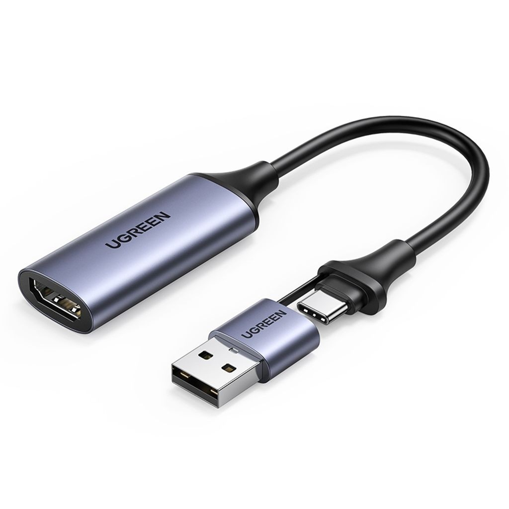 UGREEN 40189 USB C To HDMI 2 In 1 HD Video Capture Card PowerhousePC